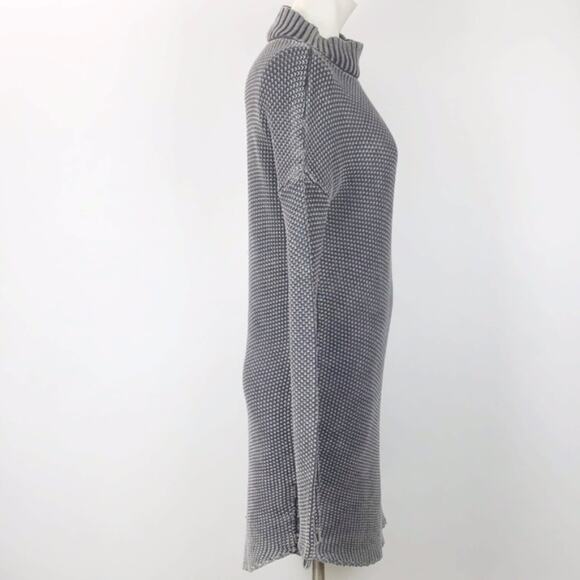 One Teaspoon XS NWOT Women Gray Knit Mock Long Sleeve Sweater Dress - Picture 4 of 7